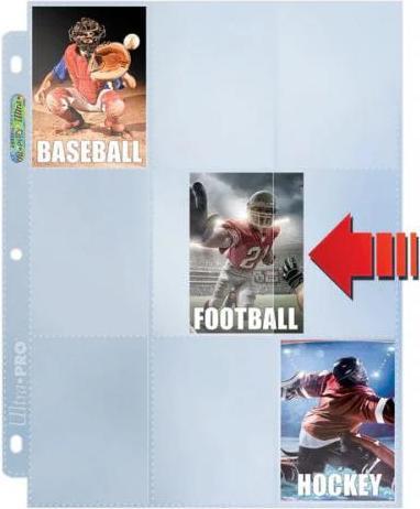 Produktbild Ultra Pro Ordnerseiten 9 Pocket Side-Load Pages (100)