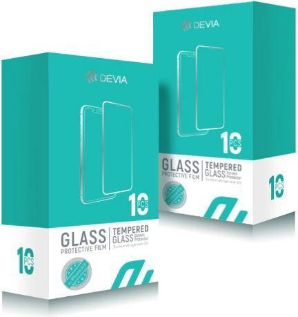 Devia Entire view tempered glass (10pcs/suit) iPhone XS Max (6.5) clear (10 Stück, Apple iPhone XS Max)