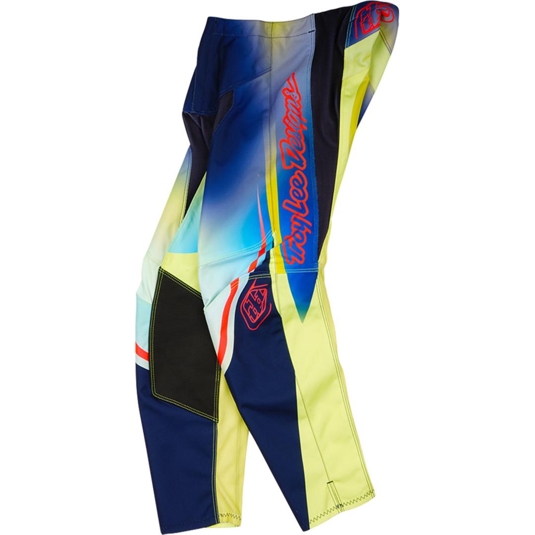 Troy Lee Designs, Unisex, Velohosen, GP Pro Pant, Drip, glo yellow/dark navy, youth 24 (24), Blau, Gelb, 24