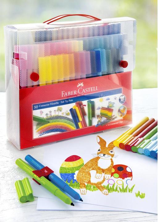 Produktbild Faber-Castell Filzstift Connector (Multicolor, 80 x)