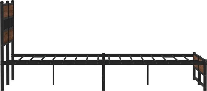 Actual product image vidaXL Metal bed Bed slatted frame double bed Bed frame without mattress 140x200cm (140 x 200)