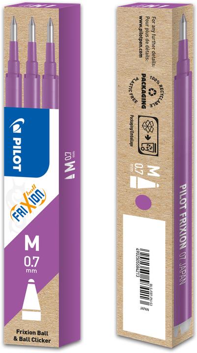 Actual product image Pilot FriXion Refill Set à 3 (Refill, Lilac, 0.35 mm)