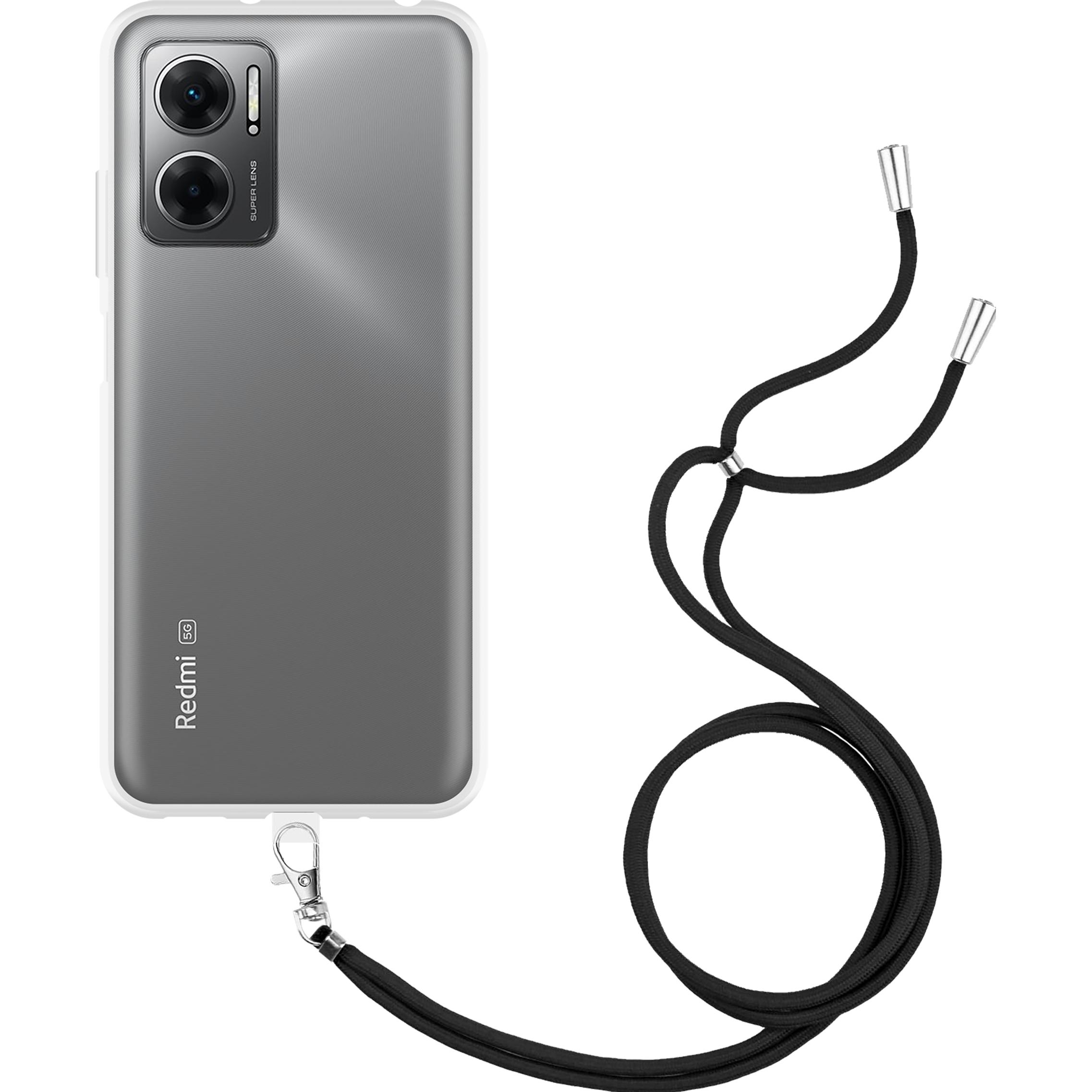 Thumbnail - Cazy Handykette Hülle Kompatibel mit Xiaomi Redmi 10 5G - Silikon Handyhülle mit Band Necklace Hülle -, Handykette, Tran...
