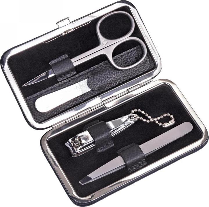 Produktbild Sacher TF100R.1504 - 4-teilig Maniküretui Manikürenset schwarz Leder