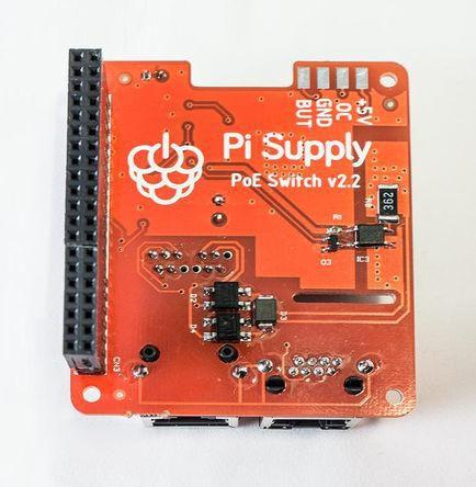 Produktbild RS PRO 897-7141 - Power over Ethernet (PoE) Switch HAT für Raspberry Pi