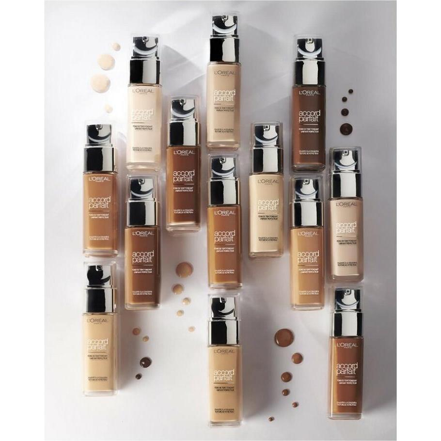 Thumbnail - L'Oréal Paris, Foundation, ACCORD PARFAIT foundation hyaluronic acid #7.D/W 30 ml