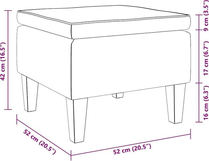 Actual product image vidaXL Stool