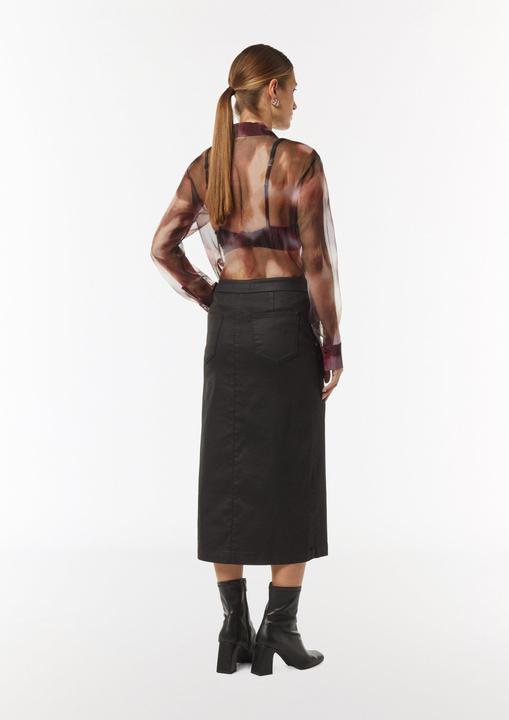 Image du produit Comma Bluse Transparente Hemdbluse aus Organza (40)
