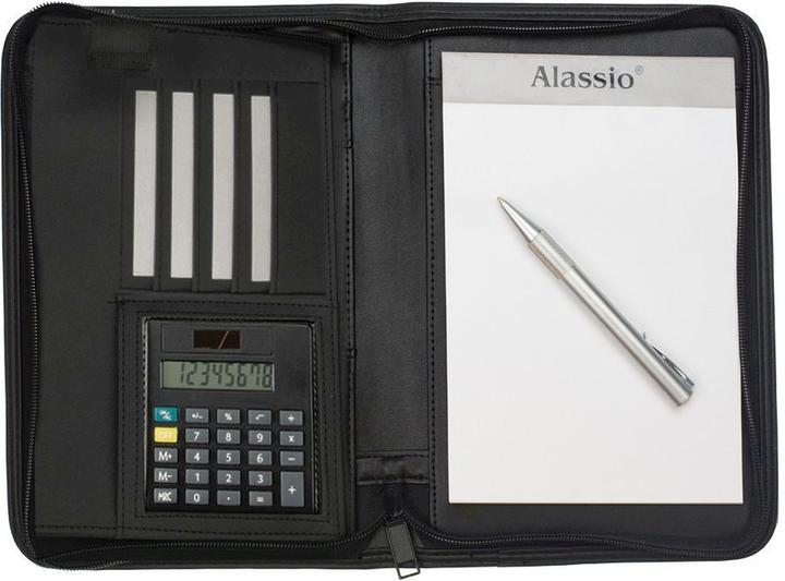 Produktbild Alassio Reissverschlussmappe A5 Corniglia 24x18x3,5cm Lederimitat schwarz (A5, 1x)