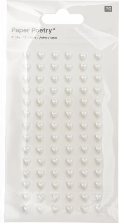 Produktbild Rico Design Paper Poetry Perlensticker Herzen