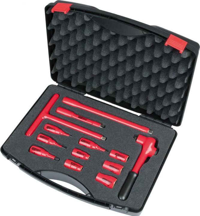 Image du produit KS Tools 3/8"" Jeu de douilles isolées, 13 pièces (19 mm, 10 mm, 13 mm, 16 mm, 8 mm, 9 mm, 14 mm, 18 mm, 11 mm, 12 mm, 17 mm, 15 mm)