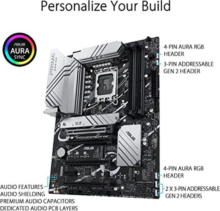 Actual product image ASUS PRIME Z790-P WIFI LGA 1700 4DDR5 (LGA 1700, Intel Z790, ATX)