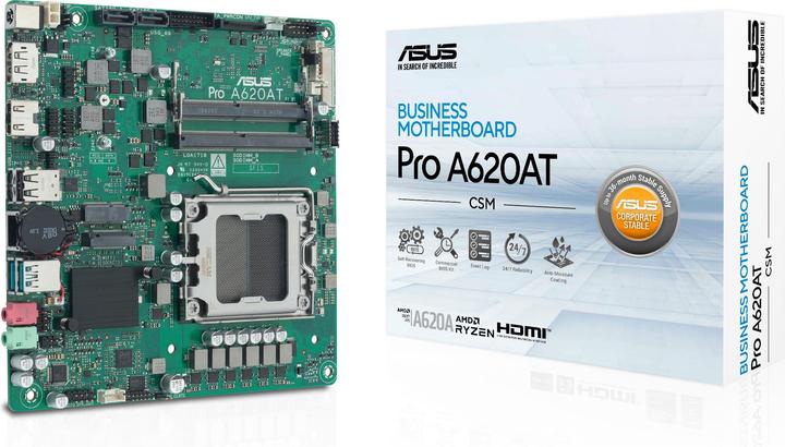 Actual product image ASUS MB PRO A620AT-CSM (AM5, AMD A620, Mini-ITX)