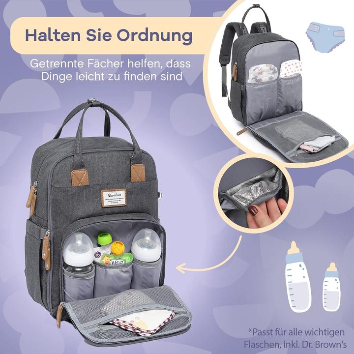 Produktbild Ruvalino Wickelrucksack mit Wickelauflage