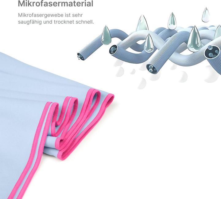 Actual product image Hermex Fitnesshandtuch Mikrofaser-Sporthandtuch Strandtuch Badetuch