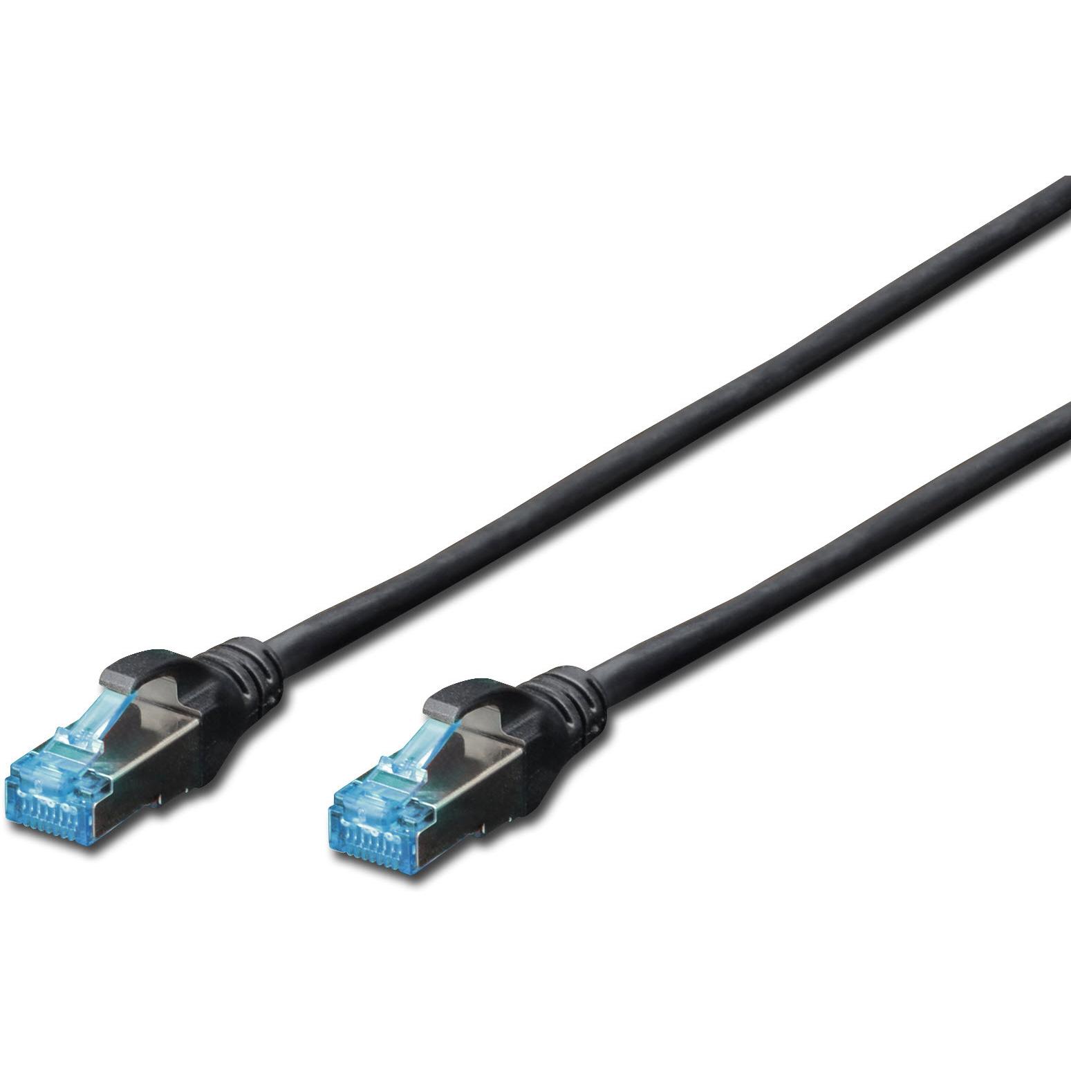 Digitus CAT5e SF-UTP Patchk.,1m, SW (SF/UTP, CAT5e, 1 m), Netzwerkkabel