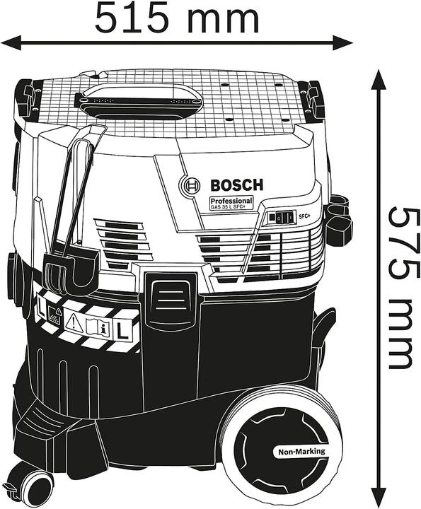 Actual product image Bosch Professional GAS 35 L SFC+ (EU version) (Wet dry vacuum cleaner)