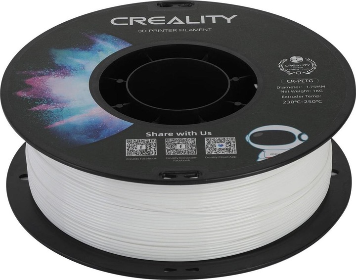 Produktbild Creality Filament (PETG, 1.75 mm, 1000 g, Weiss)
