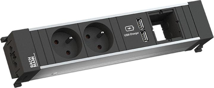 Actual product image Bachmann 909.0059 Socket strip Conference 2x UTE/ Fran (2 x, CEE 7/5, CEE 7/3)
