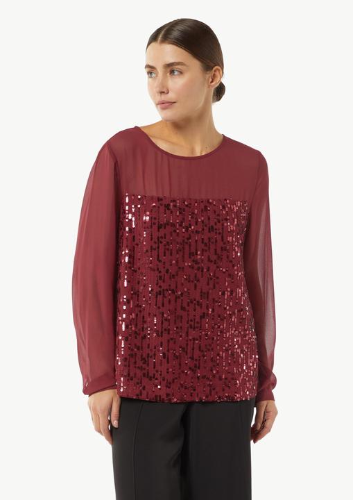 Actual product image Comma Bluse Pailletten-Bluse aus Chiffon (40)