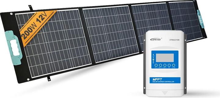 Enjoy solar Gaia Foldable Solar Panel - 200W/12V Set (100 W, 5.80 kg)
