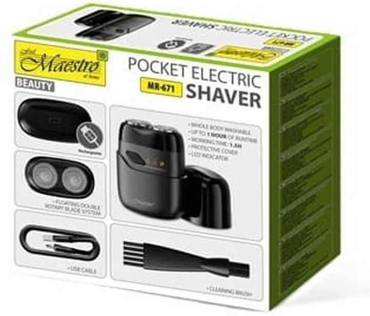 Actual product image Maestro Golarka elektryczna podróżna USB MR-671