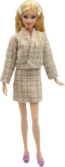Produktbild Hermex 4er Set Büro Mode Outfit für Barbie Puppen Collection Kleider