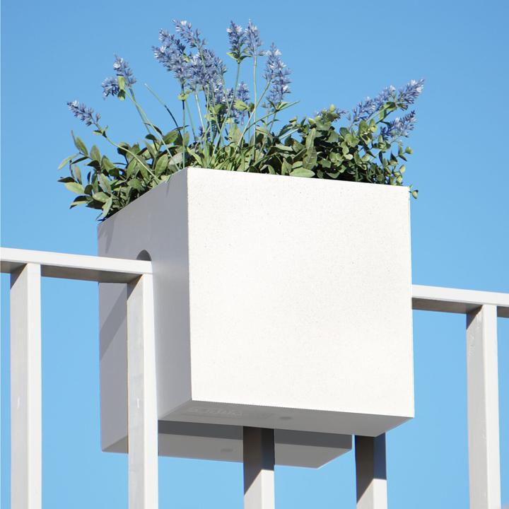 Produktbild Rephorm Balkonblumentopf Steckling Cube Weiss 30 cm (30 cm)