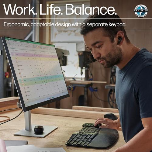 Immagine prodotto HP Hewlett-Packard 965 BLK Tastiera ergonomica wireless, 965, BLK (CH, Senza fili)
