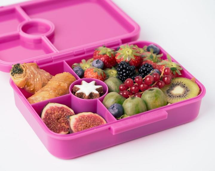 Produktbild Lekkabox Classic Lunchbox mit 4 Fächern & Trenner, berry