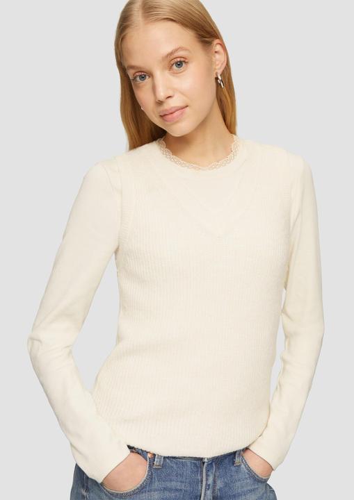 Immagine prodotto S.Oliver Strickpullover Schmaler Rippstrick-Pullunder (XXL)