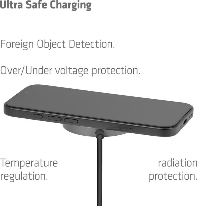 Produktbild Club 3D Club3D Ladegerät Qi2 USB Typ C 25W wireless schwarz (25 W)