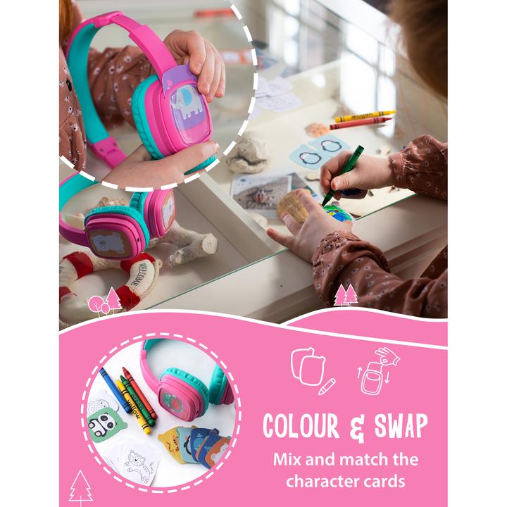 Actual product image Planet Buddies Girl Wired Headphones DIY
