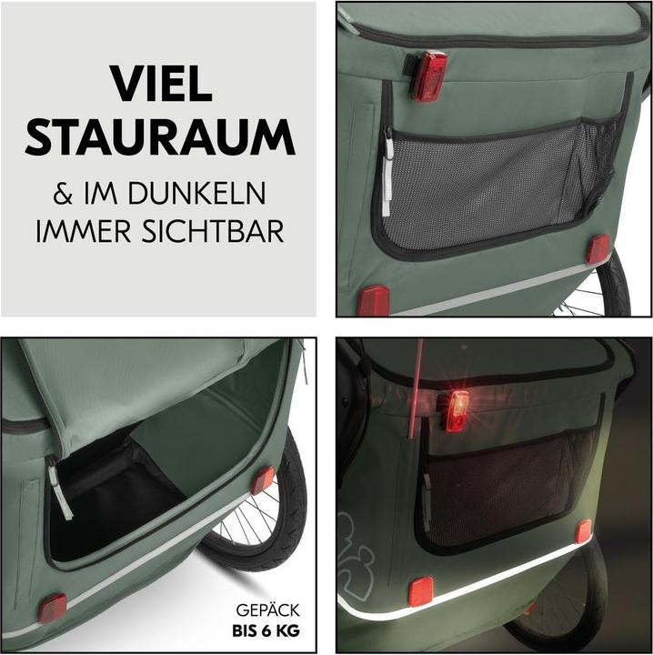 Actual product image Hauck 3in1 Fahrradanhänger Bike N Walk Duo für