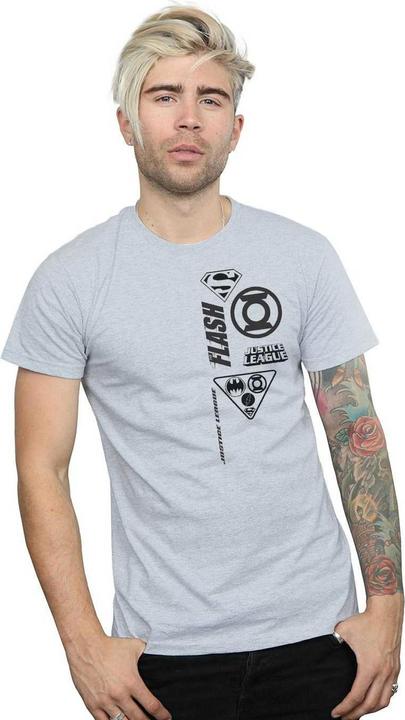 Immagine prodotto Justice League Chest Icons Maglietta Uomo (XL)
