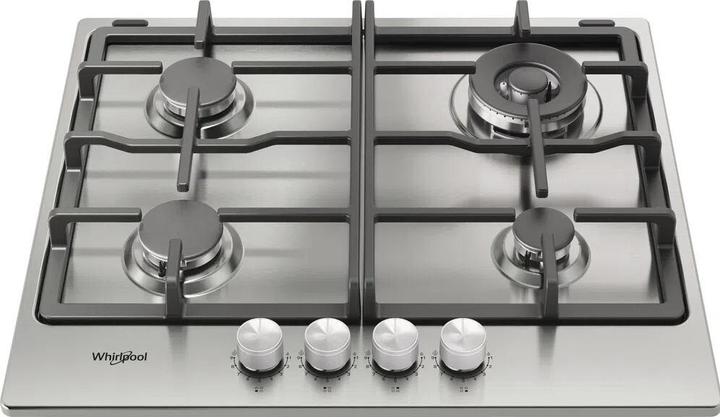 Actual product image Whirlpool TGML 661 IX R Stainless steel Integrated 58 cm Gas hob 4 zone(s)