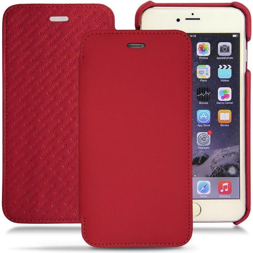 Thumbnail - Noreve Lederschutzhülle horizontal (Apple iPhone 6s Plus), Smartphone Hülle, Rot