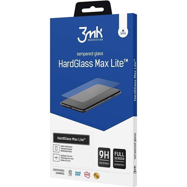 3Mk Nero Hardglass Max Lite Redmi Note 11Se Czarny/ Vetro A Schermo Intero Lite (1 Pz., Xiaomi Redmi Note 11Se), Pellicola Protettiva Smartphone,