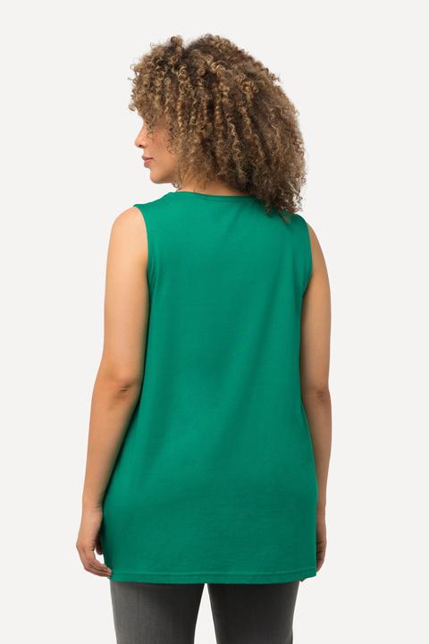 Produktbild Ulla Popken Top, Zierfalten, A-Linie, Rundhals, ärmellos, Modal (42, 44)