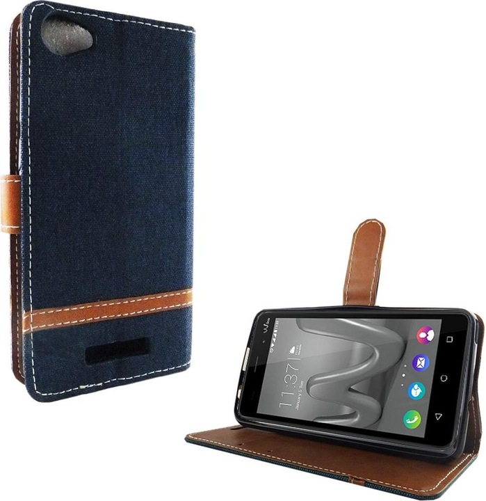 Produktbild König Design Hülle Handy Schutz für Wiko Lenny 3 Max Case Cover Tasche Wallet Etui Handyhülle (Wiko Lenny 3 Max)