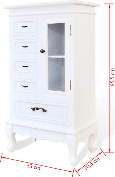 Actual product image vidaXL Schrank (53 x 30.50 x 95.50 cm)