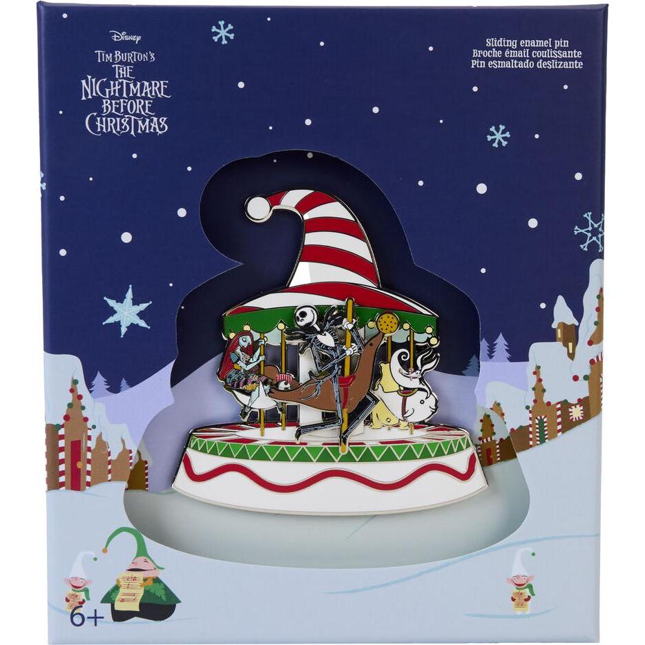 Loungefly, Spillo, Disney Nightmare Before Christmas Town Carousel enamel pin