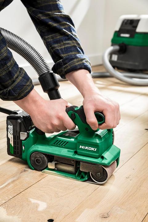 Immagine prodotto Hikoki Levigatrice a nastro a batteria SB3608DA (senza batteria e caricabatterie) (Smerigliatrice, 1000 W)