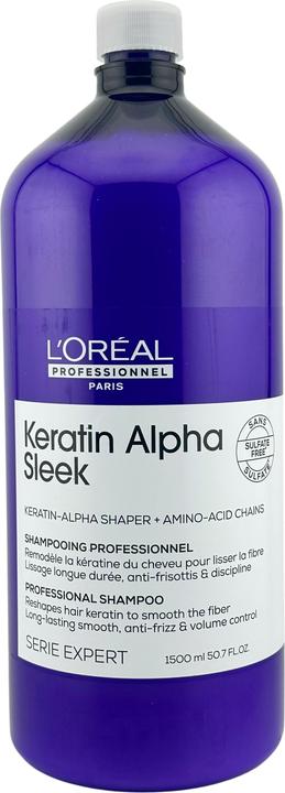 Immagine prodotto L'Oréal Paris L'Oreal Keratin Alpha Sleek Shampoo 1500ml (Shampoo liquido, 1500 ml)