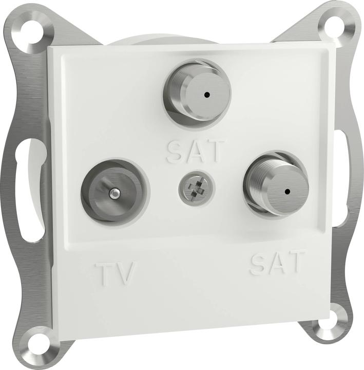 Schneider Electric TV-SAT-SAT-Enddose Asfora Weiss (RAL 9003) EPH3670121D (Antennendose)
