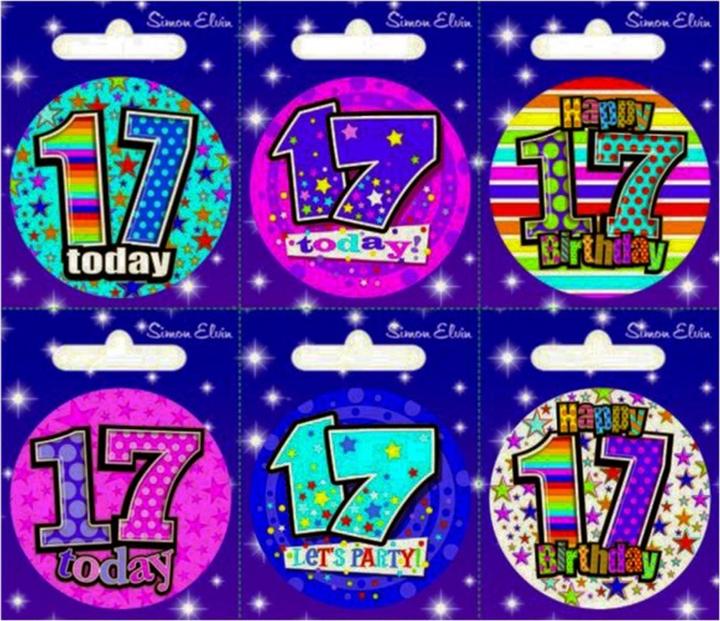 Actual product image Simon Elvin Stick-on buttons with different numbers 6 pieces