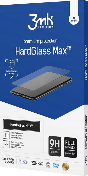 Produktbild 3MK HardGlass Max Sam S24 S921 czarny/black, Fullscreen Glass (1 Stk., Samsung Galaxy S24)