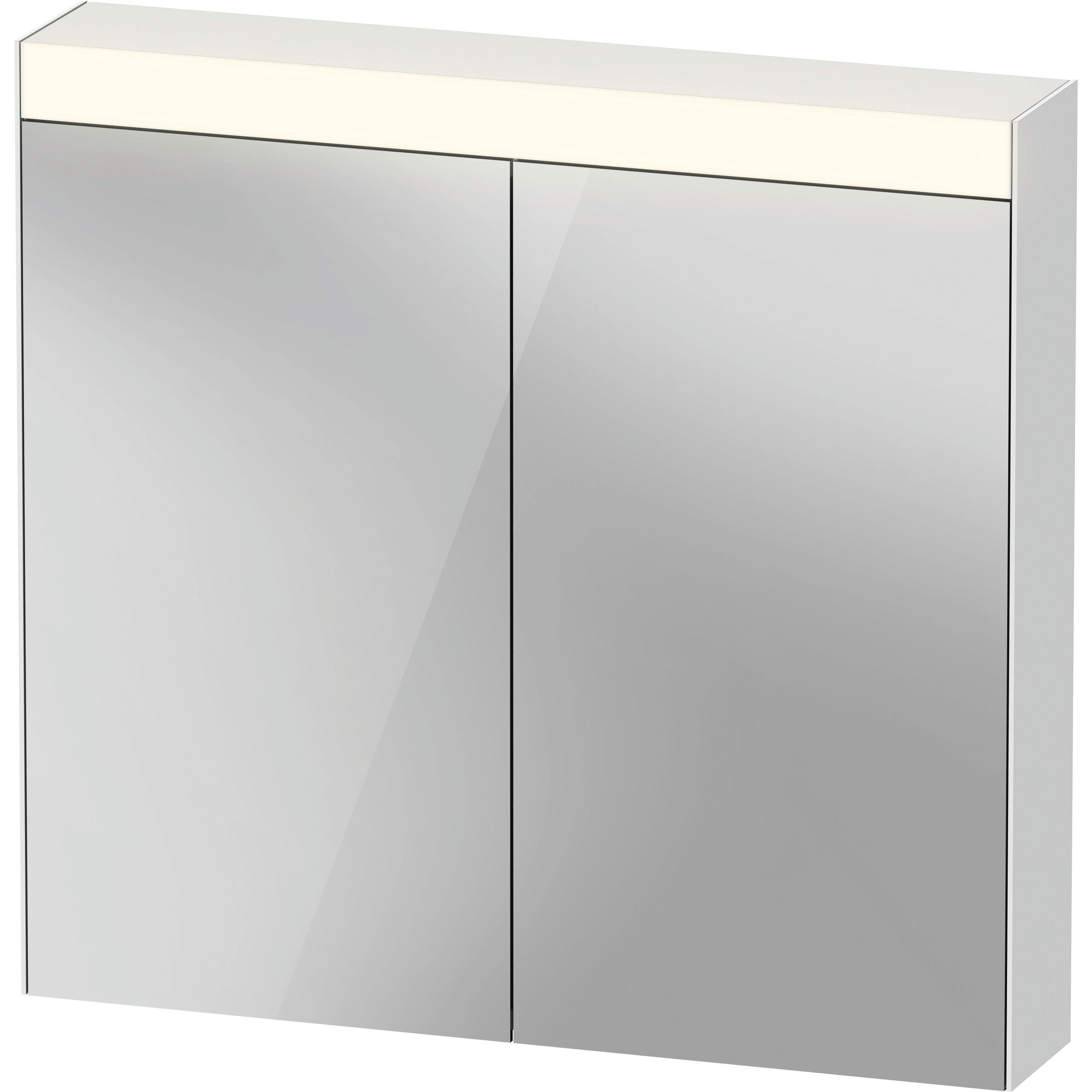 Duravit, Armadio a specchio, lumière et miroirs Best armoire de toilette avec éclairage, 2 portes miroir, 810x760x148mm (81 x 14.80 x 76 cm)