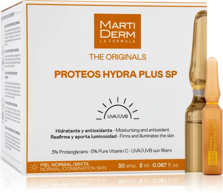 Actual product image Martiderm THE ORIGINALS proteos hydra plus sp ampoules 30 x 2 ml (60 ml)