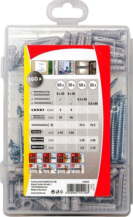 Produktbild Fischer Dübel-Set (160 Stk.)
